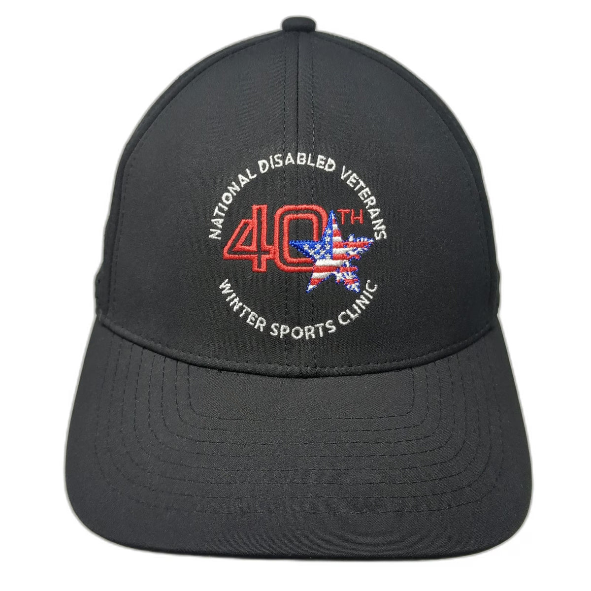 National Disabled Veterans Winter Sports Clinic Black One Size Baseball Cap Hat