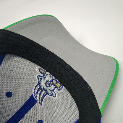 Hartford Yard Goats MiLB OC Sports Blue Green One Size Curved Brim Logo Hat Cap