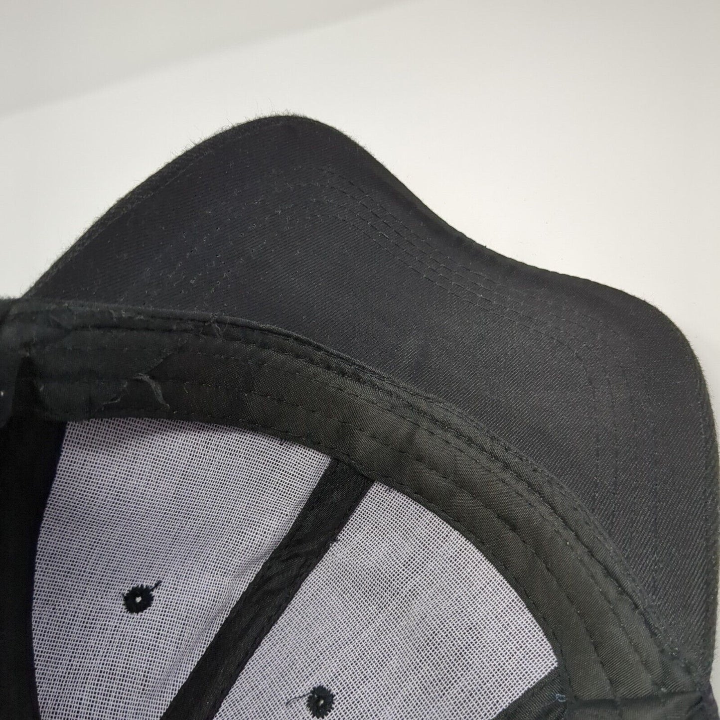 Unbranded Strapback Hat Black One Size Adjustable 6 Panel Blank Polyester