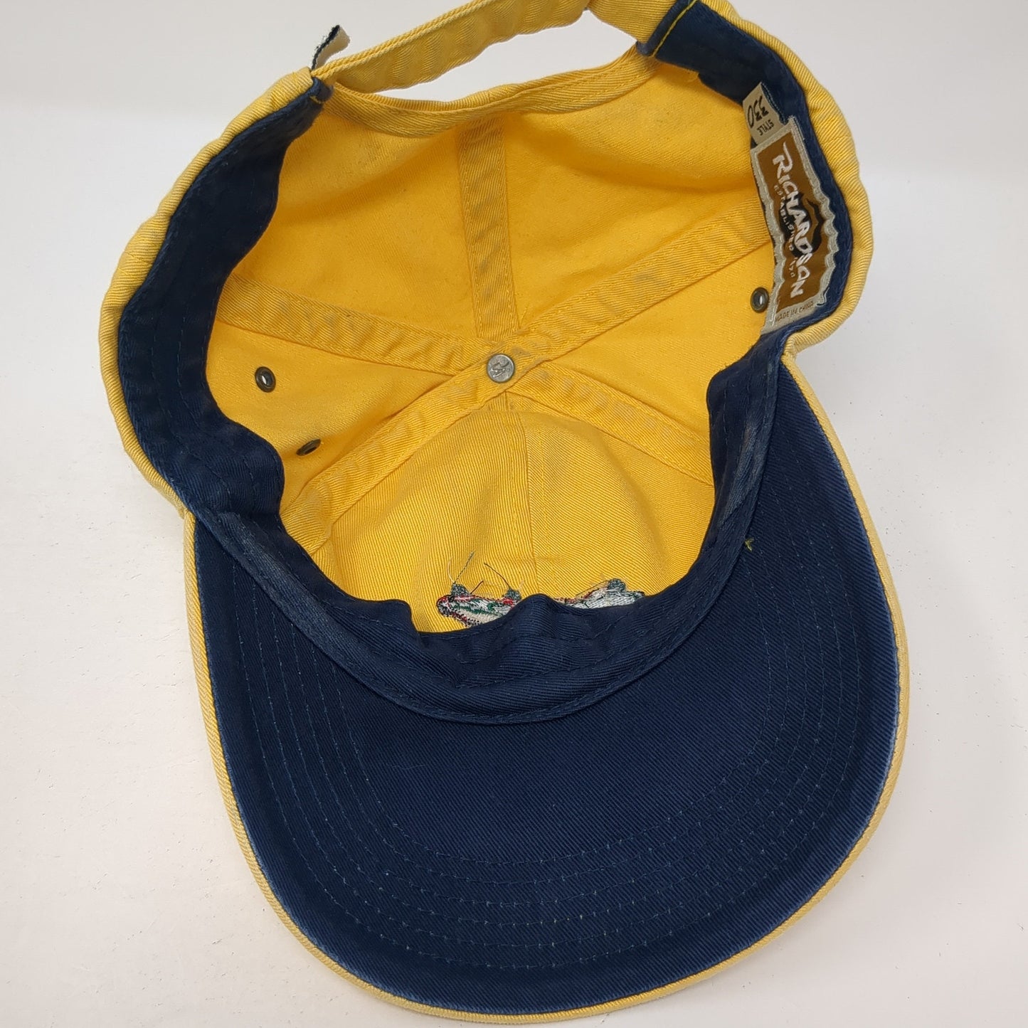 The Coeur d'Alene Slideback Hat Yellow One Size Adjustable Richardson