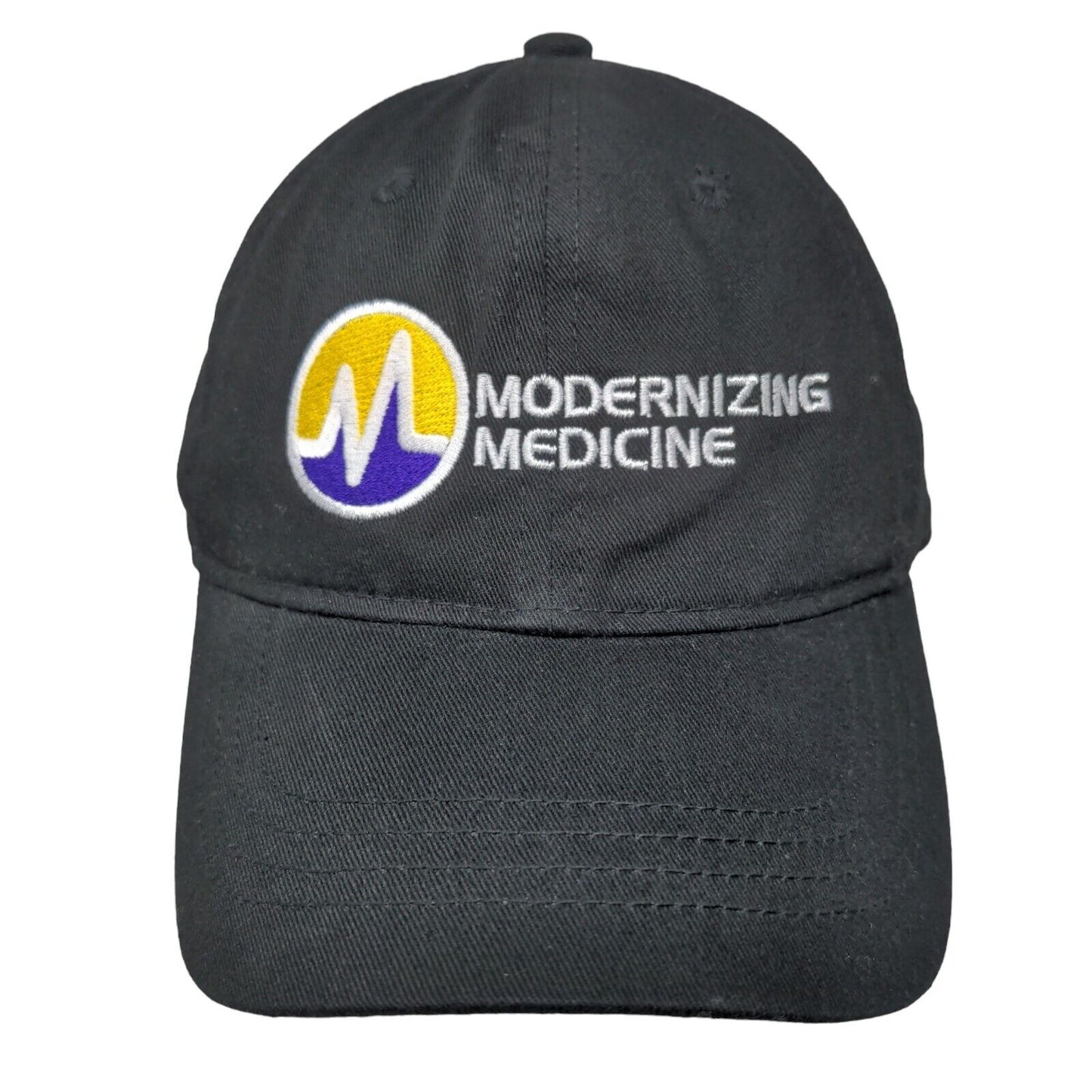 Modernizing Medicine Adult Slideback Hat Black One Size Embroidered Outdoor Cap