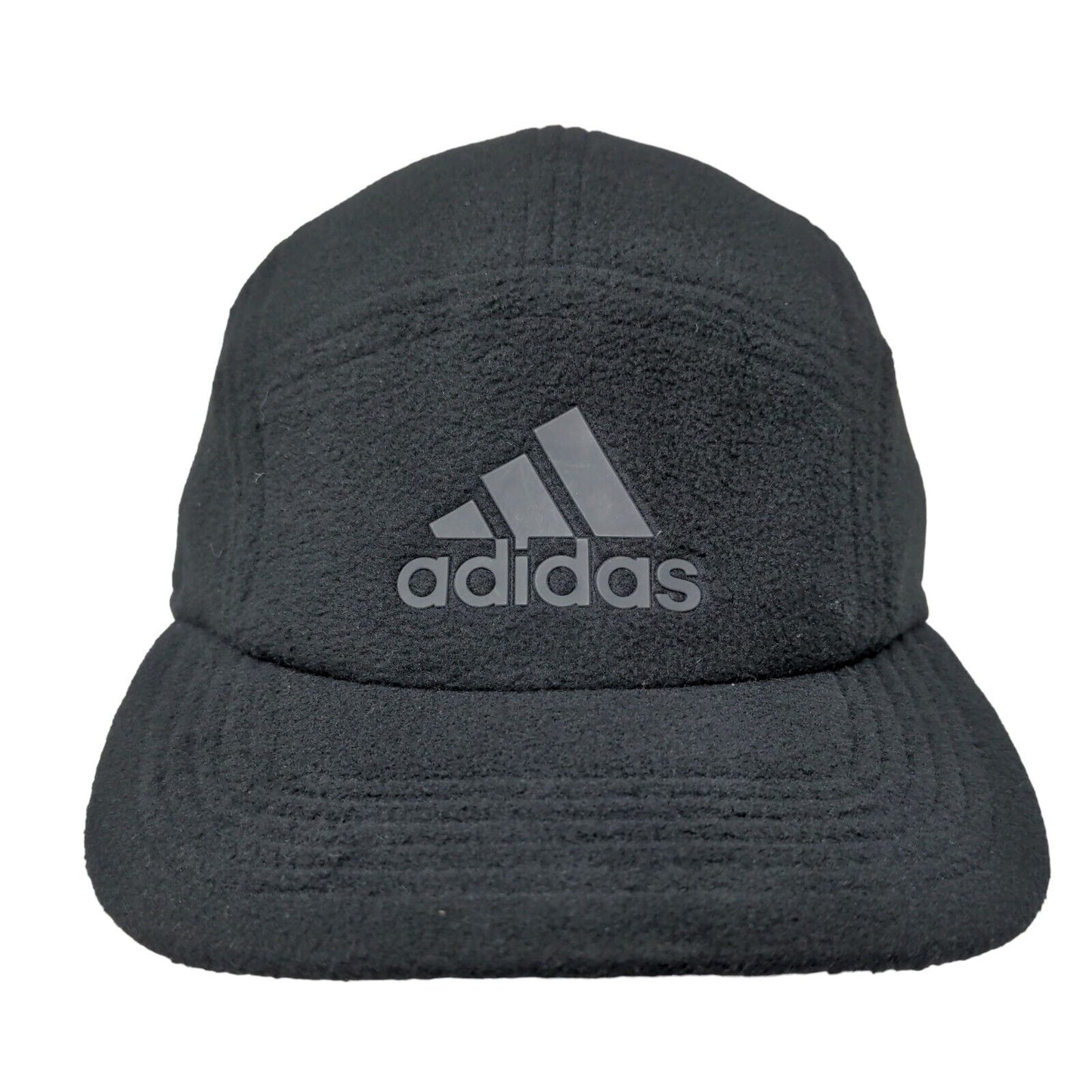 Adidas Strapback Hat Black One Size Adjustable Fleece Aeroready 3 Stripes