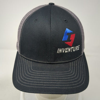 Richardson Trucker Hat Black Gray One Size Mesh Snapback Inventure Structured