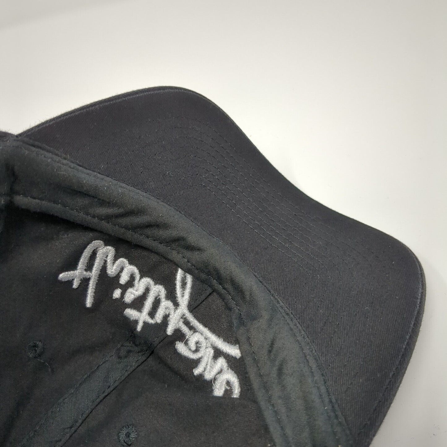 Thirty-One Slideback Hat Black One Size Adjustable Embroidered Vented Holes