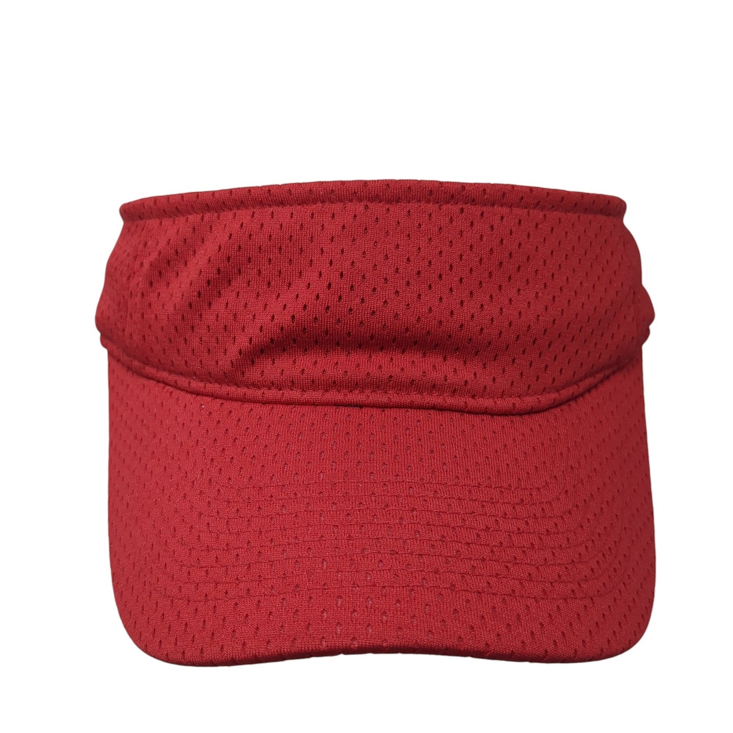 Augusta Sportswear Strapback Visor Hat Red One Size Solid Blank Outdoor