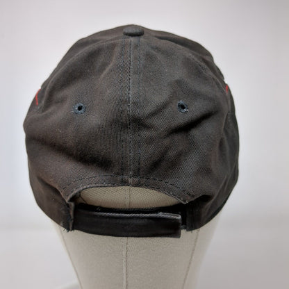Veteran Proudly Served Strapback Hat Black OSFM Adjustable Embroidered