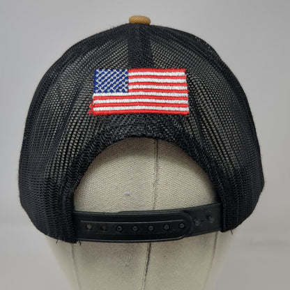 MAX Trucker Hat Brown Black One Size American Flag RE Pierson Construction Mesh