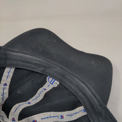 Champion C Logo Slideback Hat Black OSFA Embroidered Solid 6 Panel