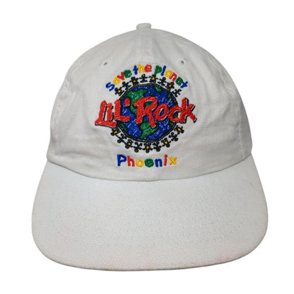 Save The Planet Phoenix Lil Rock Snapback Hat White OS Adjustable Hard Rock Cafe