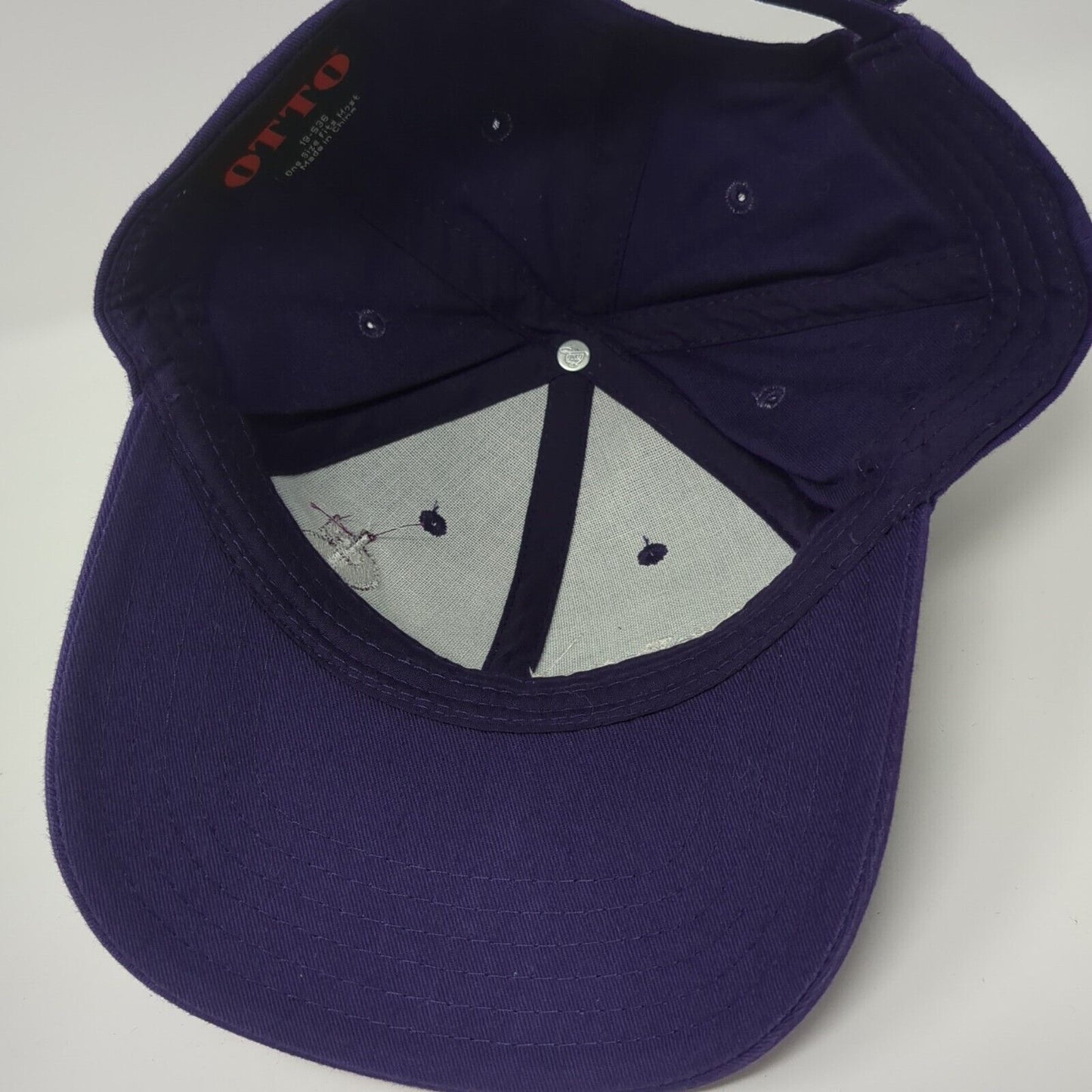 Evans Racing Strapback Hat Purple One Size Adjustable Embroidered Otto