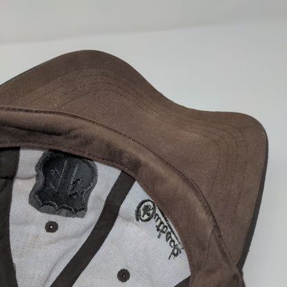 Outback Slideback Aussie Slugger Cap Brown OSFA Adjustable Embroidered Cotton