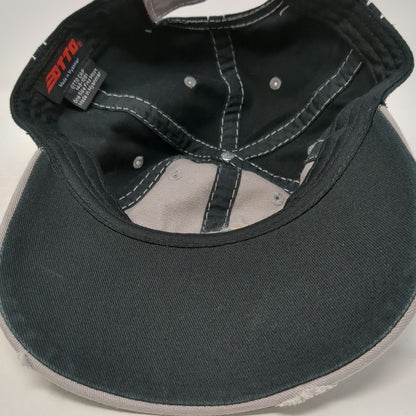 Otto Baseball Cap Gray Black One Size Cd'A Metals Logo Contrast Stitching Hat