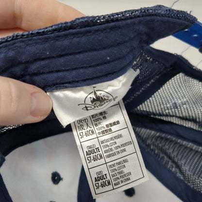 Stitch Just Chillax Snapback Rope Trucker Hat Blue 57-60cm Mesh Back