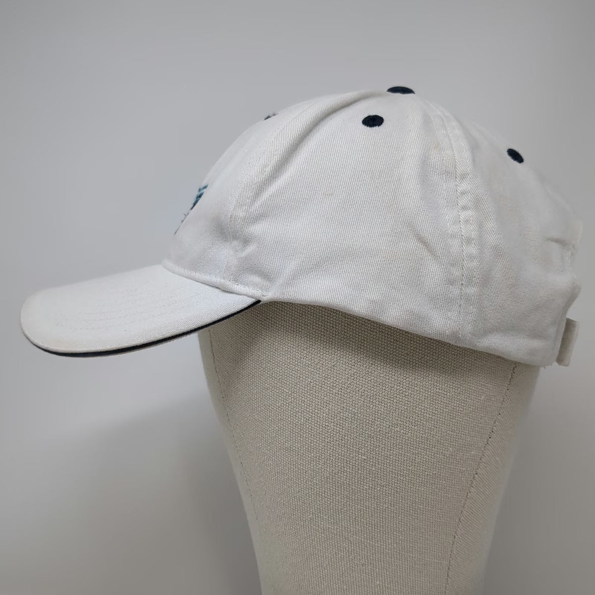 OTTO Baseball Cap White One Size Trainer For A Day The Mirage Dolphin Hat