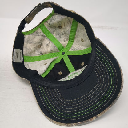 Outdoor Baseball Cap Brown Camo One Size Team Realtree Strapback Hat Green