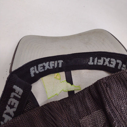 Idaho Gun Fitted Mesh Back Trucker Hat Black OSFA Flexfit Embroidered