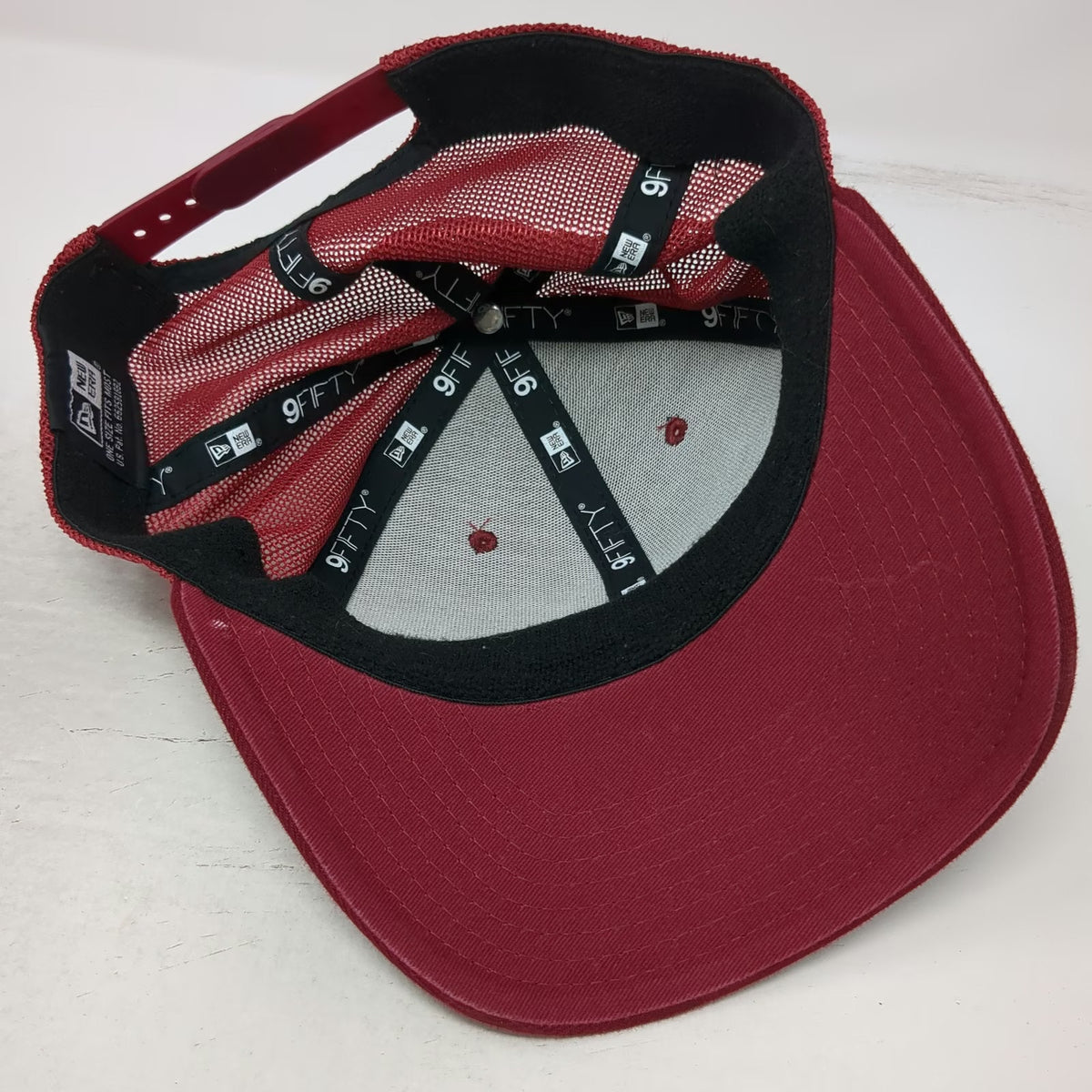 New Era Trucker Hat Red One Size Specialized Logo Mesh Back Snapback Cycling