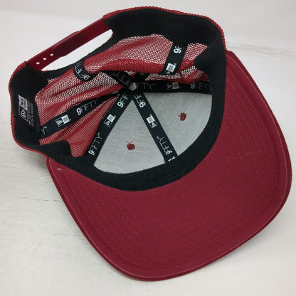 New Era Trucker Hat Red One Size Specialized Logo Mesh Back Snapback Cycling