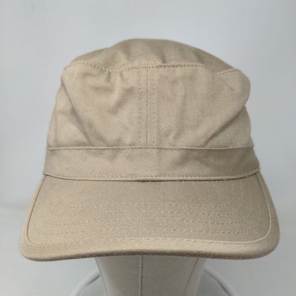 Lunada Bay Strapback Army Cap Tan OSFA Adjustable Vented Holes Blank Cotton