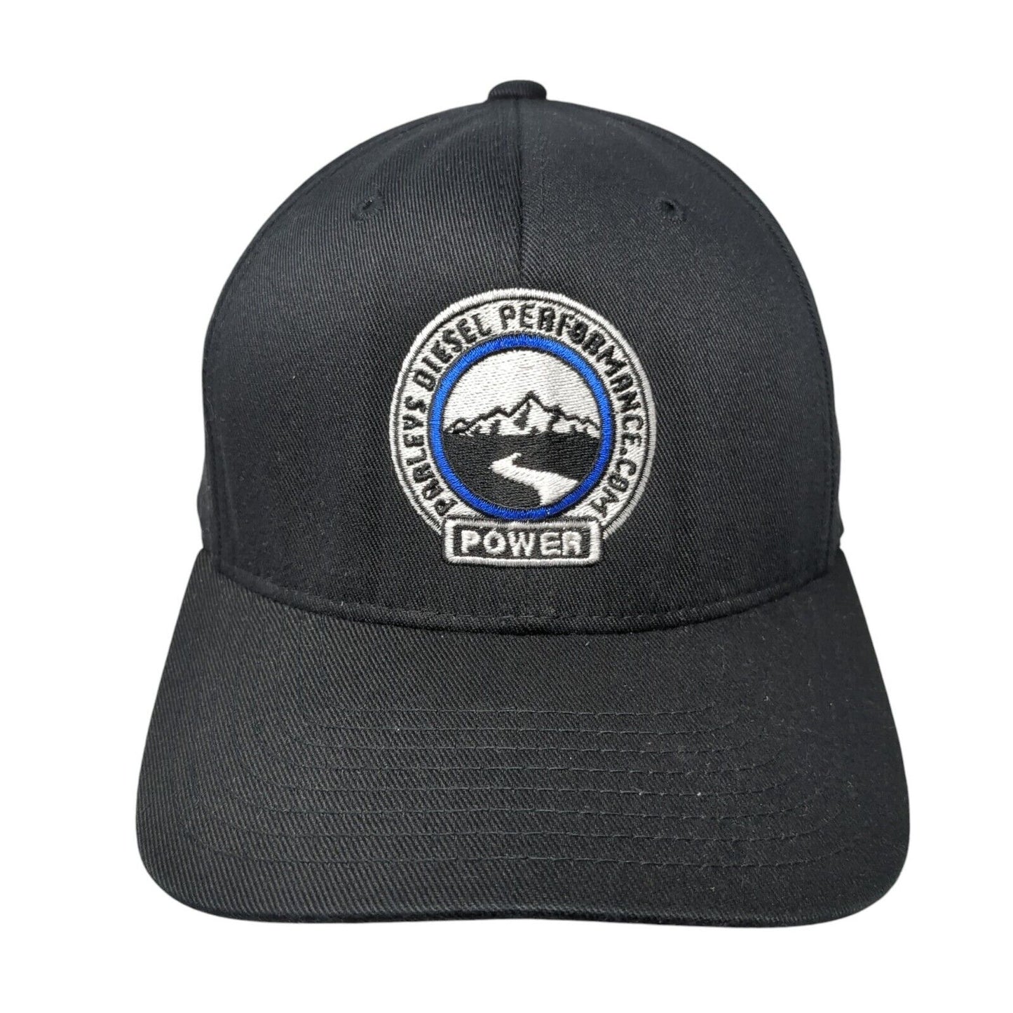 Parleys Diesel Performance Fitted Hat Black L-XL Flexfit Embroidered