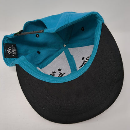 Cali Snapback Hat Blue One Size Adjustable Colorblock America 6 Panel