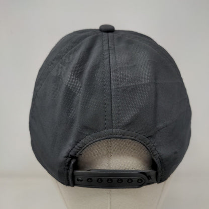 H&M Snapback Hat Black Camo One Size Adjustable 6 Panel Blank