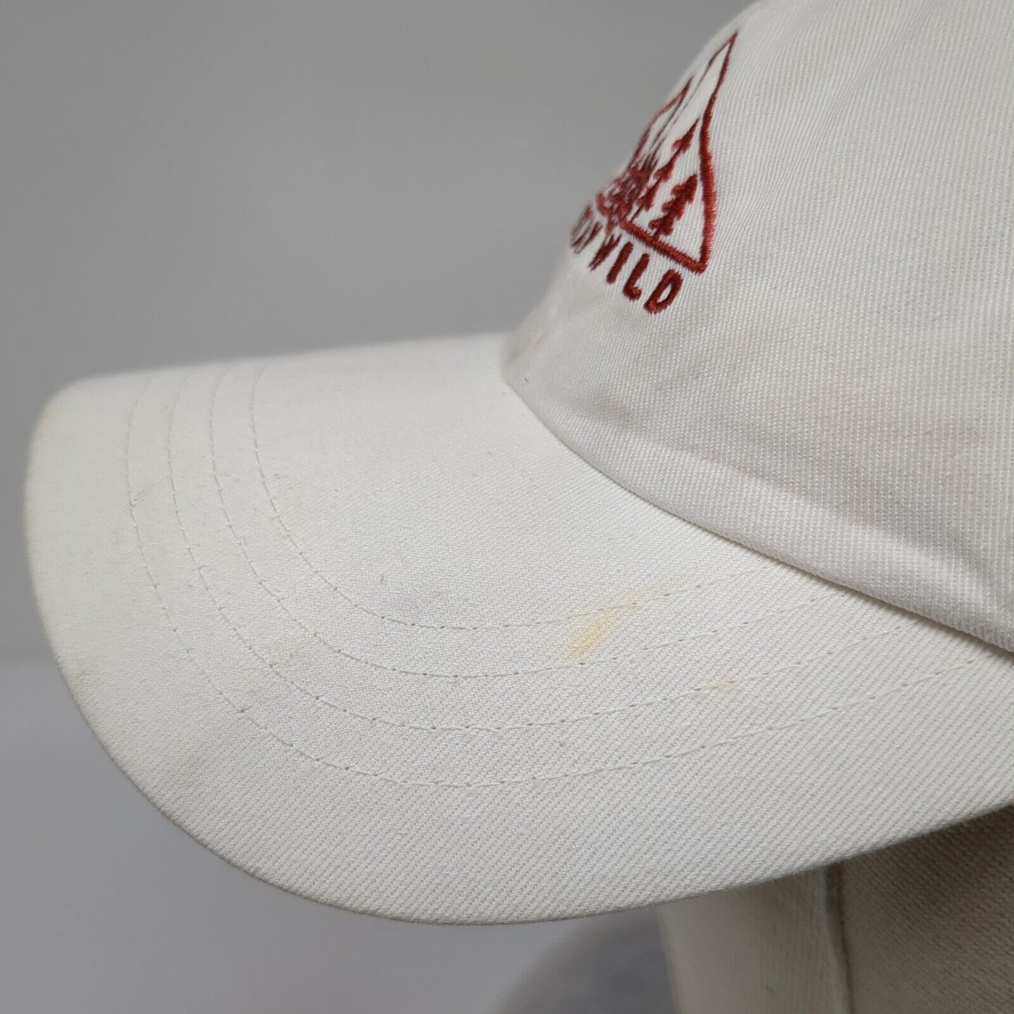 Stay Wild Slideback Hat White OSFA Embroidered The Classics Yupoong