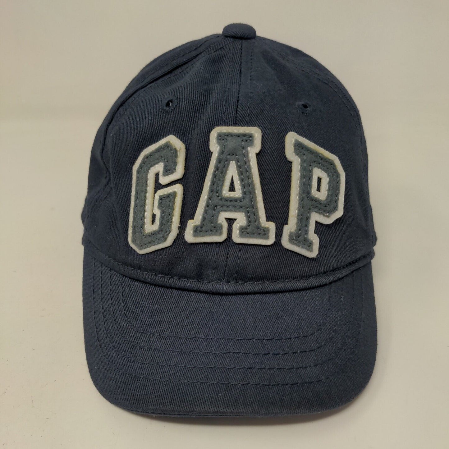 Baby GAP Stretchy Hat Blue Size XS-S 46-48CM Patch Logo Cotton