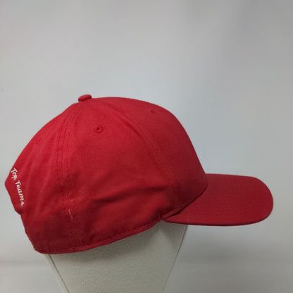 Russell Worn By America's Top Teams Snapback Hat Red OSFM Embroidered