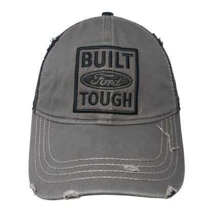 Built Ford Tough Strapback Hat Gray One Size Adjustable Colorblock