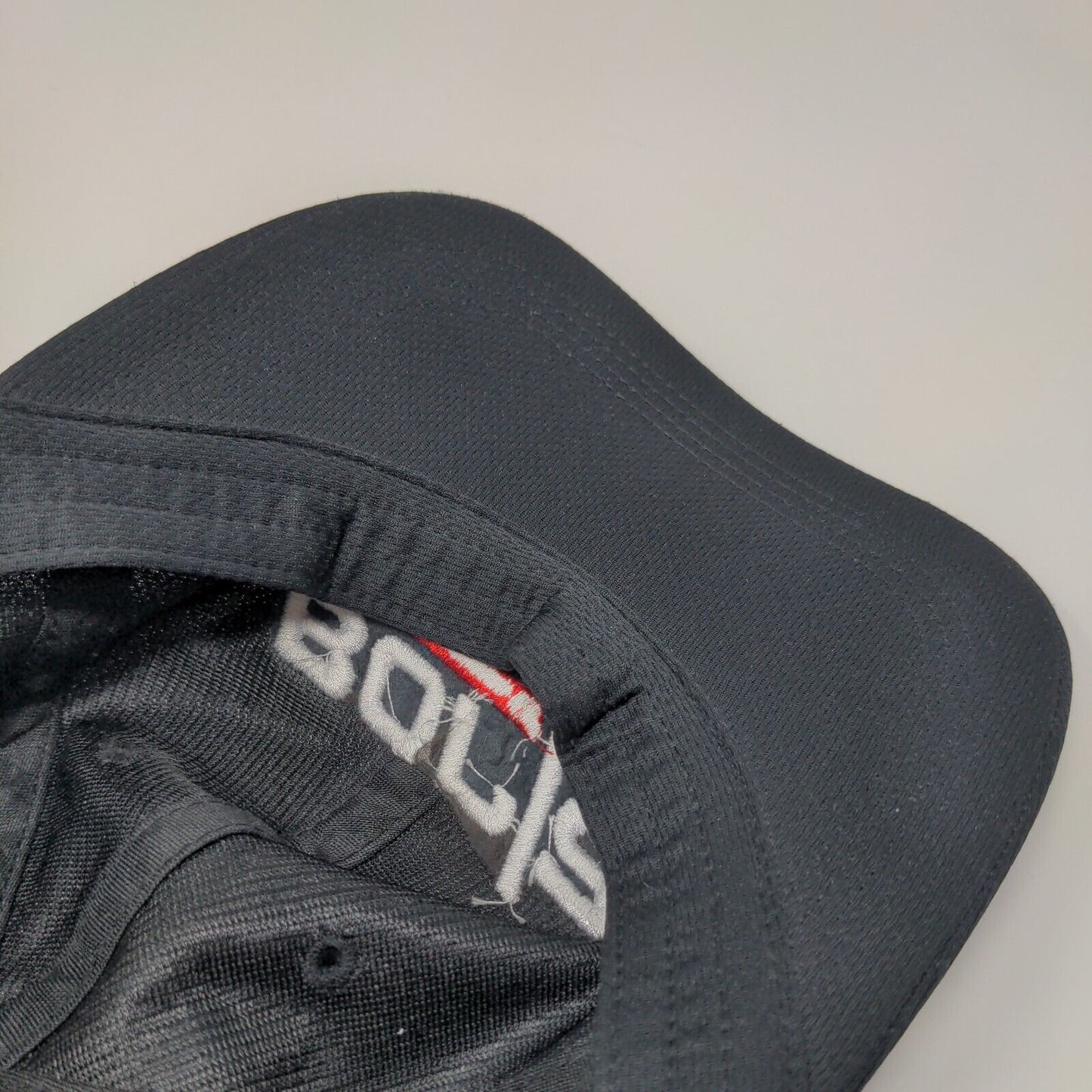 Borja Strapback Hat Black OSFA Adjustable Embroidered 6 Panel Polyester
