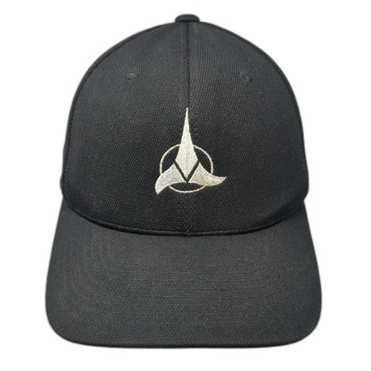 Flexfit Baseball Cap Black Size M Star Trek Klingon Empire Logo Hat Polyester