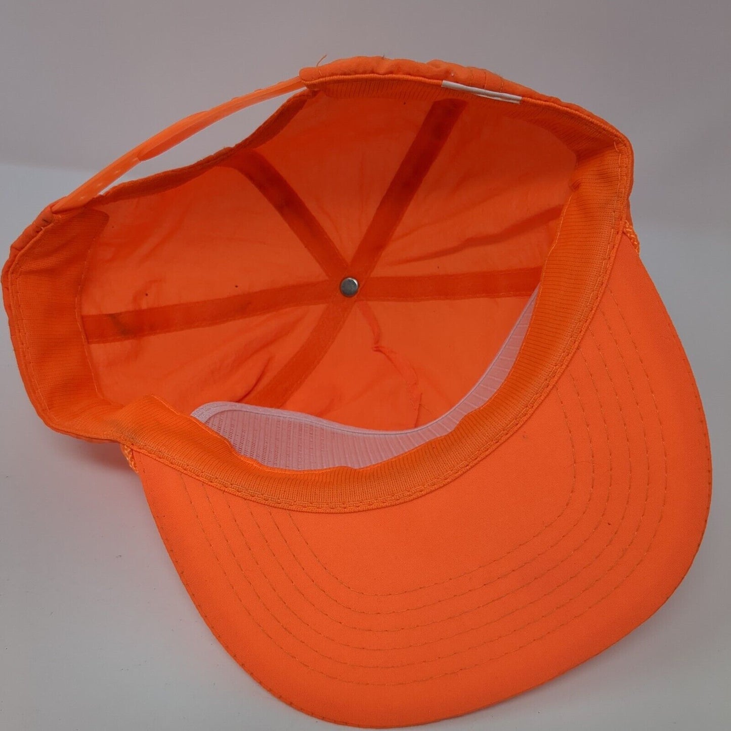 Unbranded Snapback Hat Orange One Size Adjustable 6 Panel Blank Rope