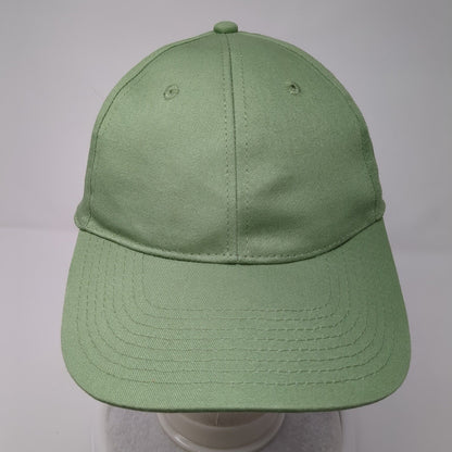 H&M Slideback Hat Solid Green One Size Adjustable Blank 6 Panel