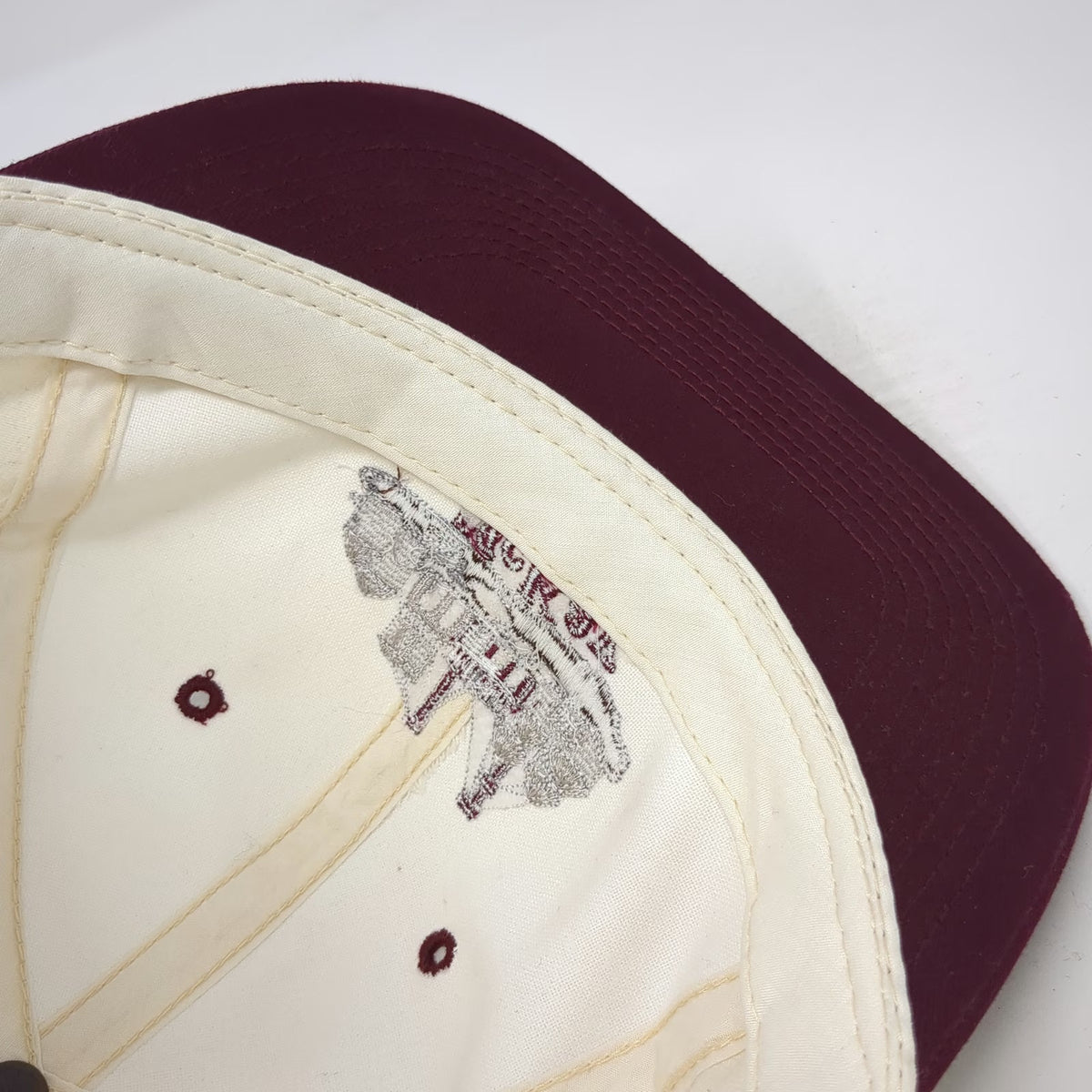Headliner Baseball Cap White Red One Size McKay Seed Company Inc Agriculture Hat