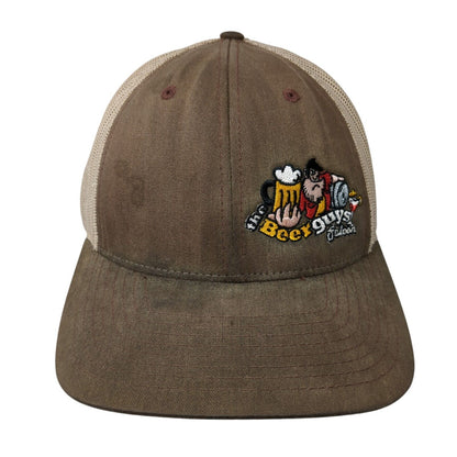 Beer Guys Saloon Snapback Trucker Hat Brown M/L Mesh Back Richardson