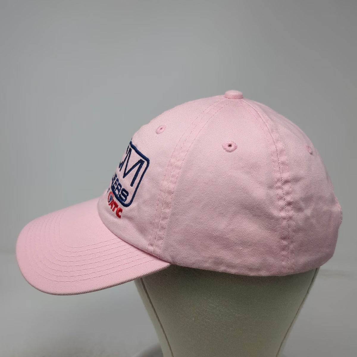 BCM Engineers ATC Logo Baseball Cap Pink OSFM Slideback Cotton Adjustable Hat