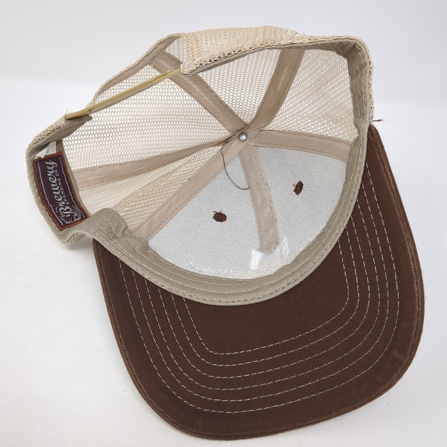 McCall Brewing Company Snapback Trucker Hat Brown One Size Mesh Back