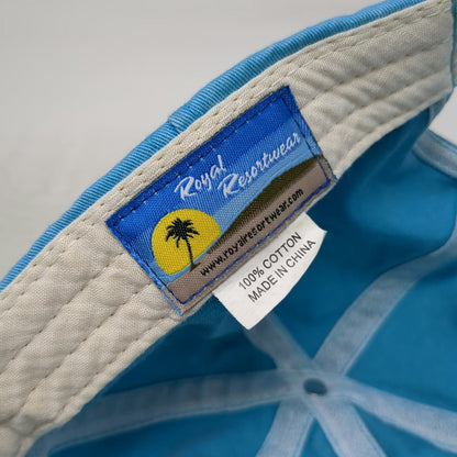 Royal Resortwear Baseball Cap Blue White One Size MacArthur Beach State Park Hat