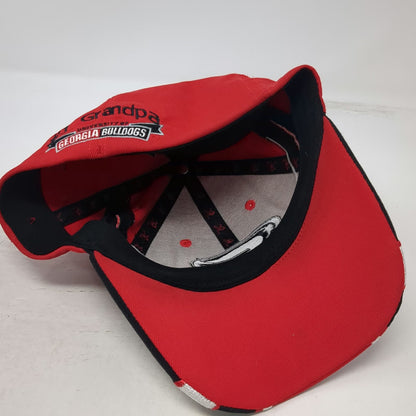 Reebok Georgia Bulldogs NCAA Hat Red Black White OSFM Grandpa Heisman Stretch