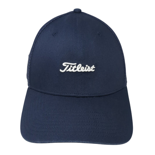 Titleist Snapback Mesh Back Trucker Hat Blue One Size Solid Sun Valley