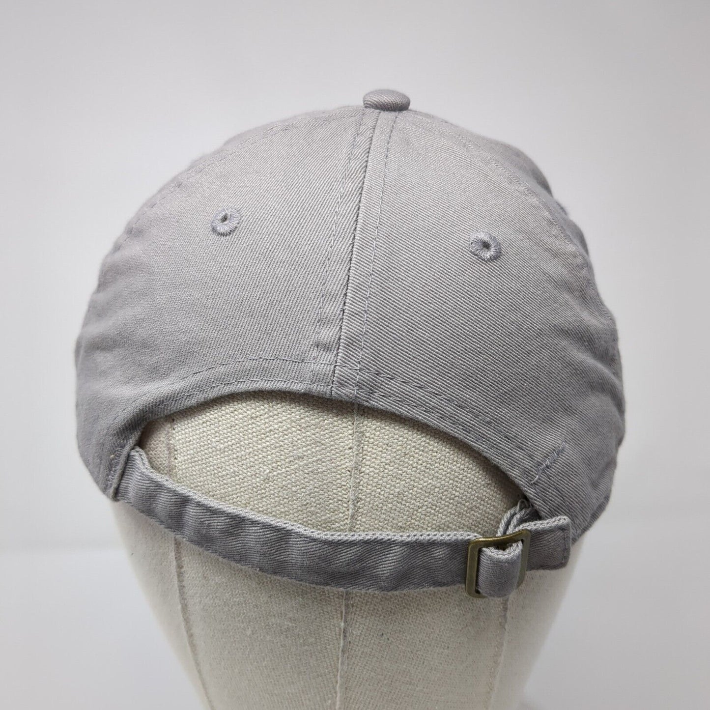Newhattan Slideback Hat Gray One Size Adjustable Embroidered Blank Cotton
