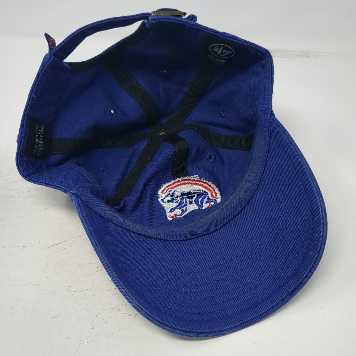 Chicago Cubs MLB '47 Brand Baseball Cap Blue One Size Adjustable Slideback Hat