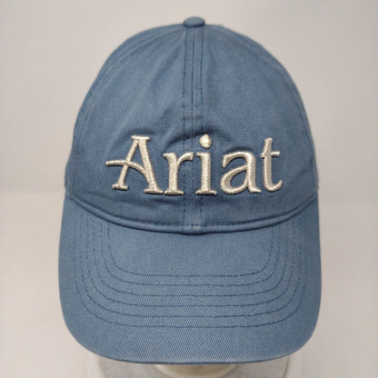 Ariat Criss Cross Strapback Hat Blue OSFA Embroidered Stretch 6 Panel Cotton