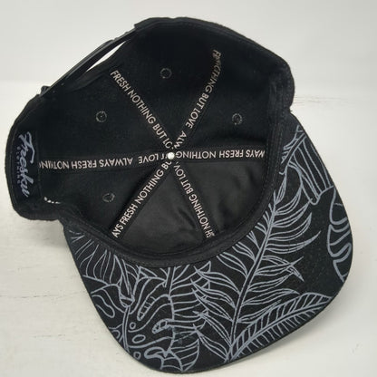 Fresku Snapback Hat Black One Size Northern Mariana Islands Always Fresh Script