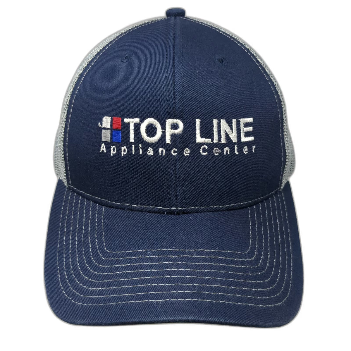 Outdoor Cap Trucker Hat Blue One Size Snapback Mesh Top Line Appliance Center