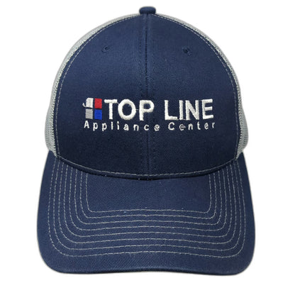 Outdoor Cap Trucker Hat Blue One Size Snapback Mesh Top Line Appliance Center