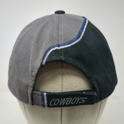 Dallas Cowboys NFL ANNCO Black Gray Blue One Size Strapback Baseball Cap Star