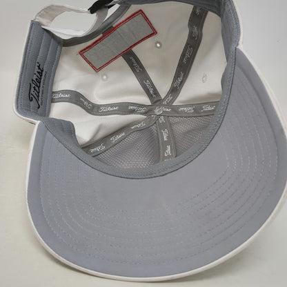 Titleist Baseball Cap White Blue One Size Pro V1 FootJoy Slideback Golf Hat