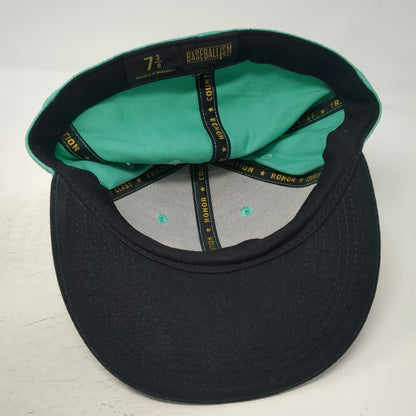 Baseballism Baseball Cap Blue Black 7 3/8 Hammerhead Shark Diamond Fitted hat